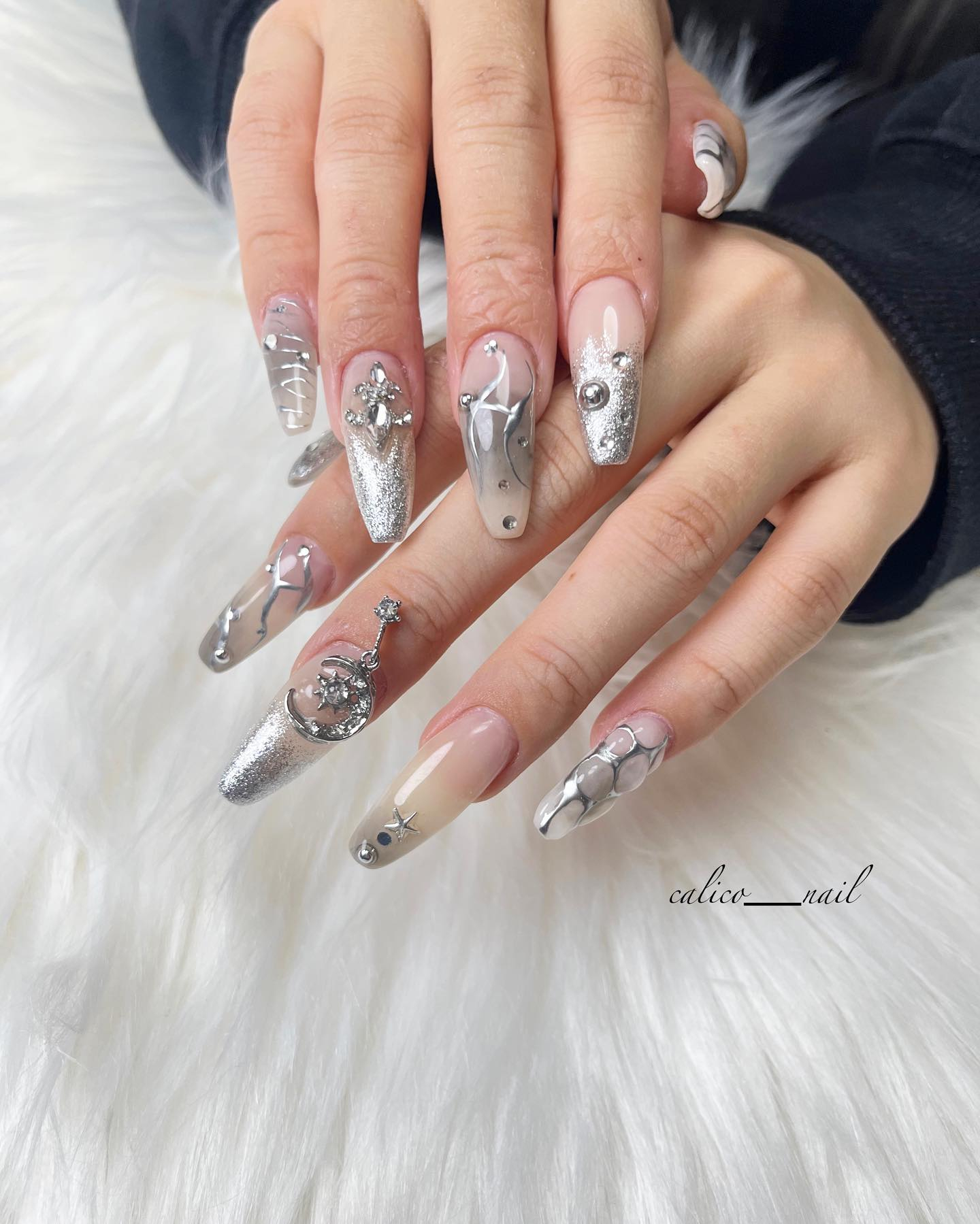 スカルプネイル💅✨️×silver